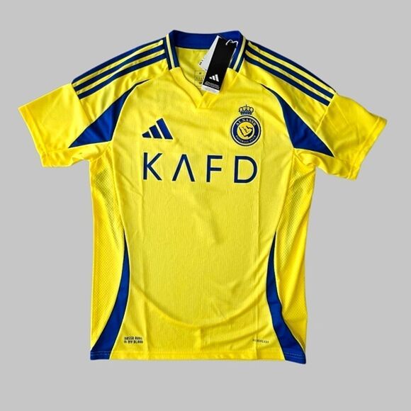 Al Nassr FC 24/25 Cristiano Ronaldo Adidas Home Authentic Jersey Yellow M JP0459 - Picture 2 of 15